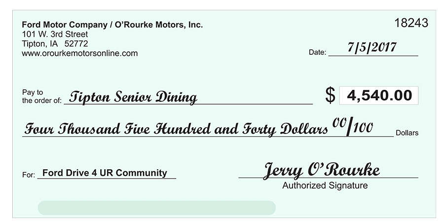 Check to Big Brother Big sister